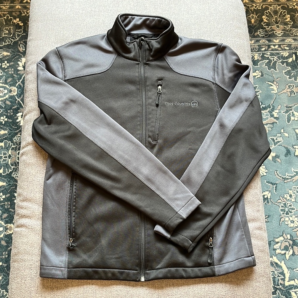 Free Country Black Polyester Jacket (Medium)